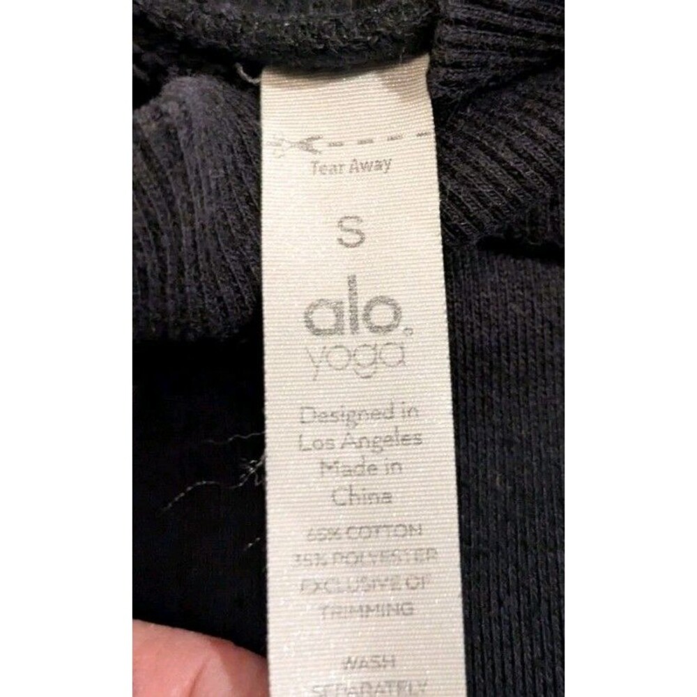 Alo Yoga Refresh Pullover Mock Neck Black Sweatshirt Women's Small - Picture 4 of 7